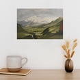 thumbnail image 5 of Soscooter Landscape Vintage Canvas Wall Art Classical Mountain Range Valley Prints Farmhouse Bathroom Office Decor,24x16 Inch, 5 of 8