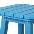 thumbnail image 6 of Costaelm Paradise 24" Outdoor Patio HDPE Square Counter High Backless Bar Stool, Pacific Blue, 6 of 8
