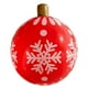 thumbnail image 3 of 60 Cm Nueva Navidad Inflable Fiesta Navidad Del Patio Del Lugar Al Aire Libre Linterna Inflable (G) Copo Nieve Rojo, 3 of 4