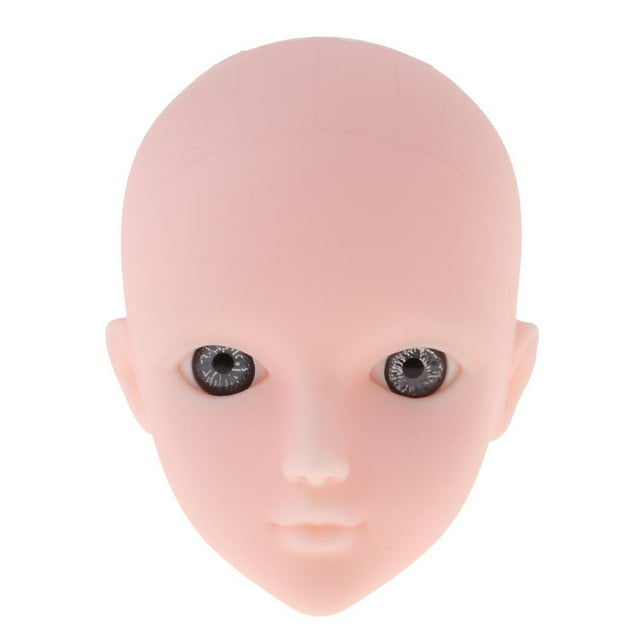 Muñeca con Cabeza Articulada en Tallado con Ojos para Muñeca BJD 1/6,