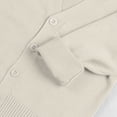 thumbnail image 6 of GiLiling Kids V Neck Cardigan - Solid Color Button Down Open Front Long Sleeve Knitted Sweater Coat for Girls Boys (White, 7-8 Years), 6 of 9