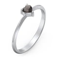thumbnail image 3 of Bague Pierre de Naissance Cœur - Quartz Fumé (June), 3 of 6