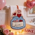 thumbnail image 6 of PEIBang Valentines Hanging Hand Towels,Cute Heart Hand Tie Towels Home Decorations,Soft Absorbent Dish Towel with Hanging Loop for Bathroom Kitchen, 6 of 6
