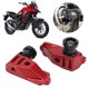 thumbnail image 4 of Bloque De Ajuste De Cadena, Protección De Brazo Oscilante Bloques De Eje Trasero De Aleación De Aluminio De Alta Resistencia Para Reemplazo De Motocicleta Para CB500F CB500X OTVIAP Rojo, 4 of 8