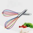thumbnail image 6 of 4 Packs Heat Resistant Silicone Whisk Non Stick Kitchen Tool for Cooking Baking Mixing Sauces Durable Dishwasher Safe Multicolor 25cm, 6 of 8