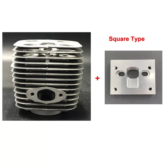 CDHPOWER YD100 Cylinder 50MM & Dio Reed Valve Kit Block Combo(Square Type) - Gas Motorized Bike