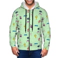 thumbnail image 6 of Lsque Pikmin for Mens Full-zip Hoodie, Zip-up Pullover Hooded Sweatshirt, Kangaroo Pocket Hoodie Ideal for Daily Wear, Travel, and Home-X-Large, 6 of 8