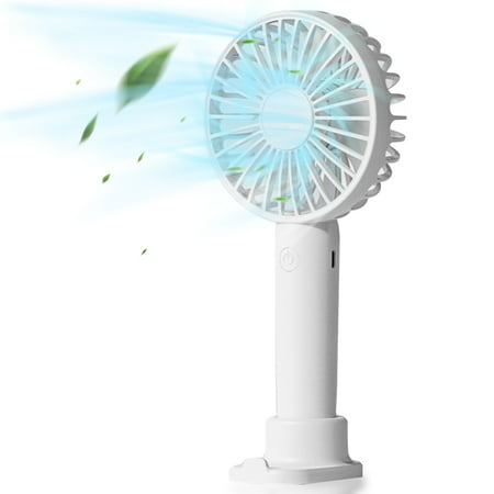 

Handheld Fan Battery Operated Mini Portable Personal Cooling Fan USB Rechargeable Makeup Fan 3 Speeds Speed Personal Cooling Fan for Women Men Travel Outdoors Hiking Camping 13-3hrs Strong Airflow