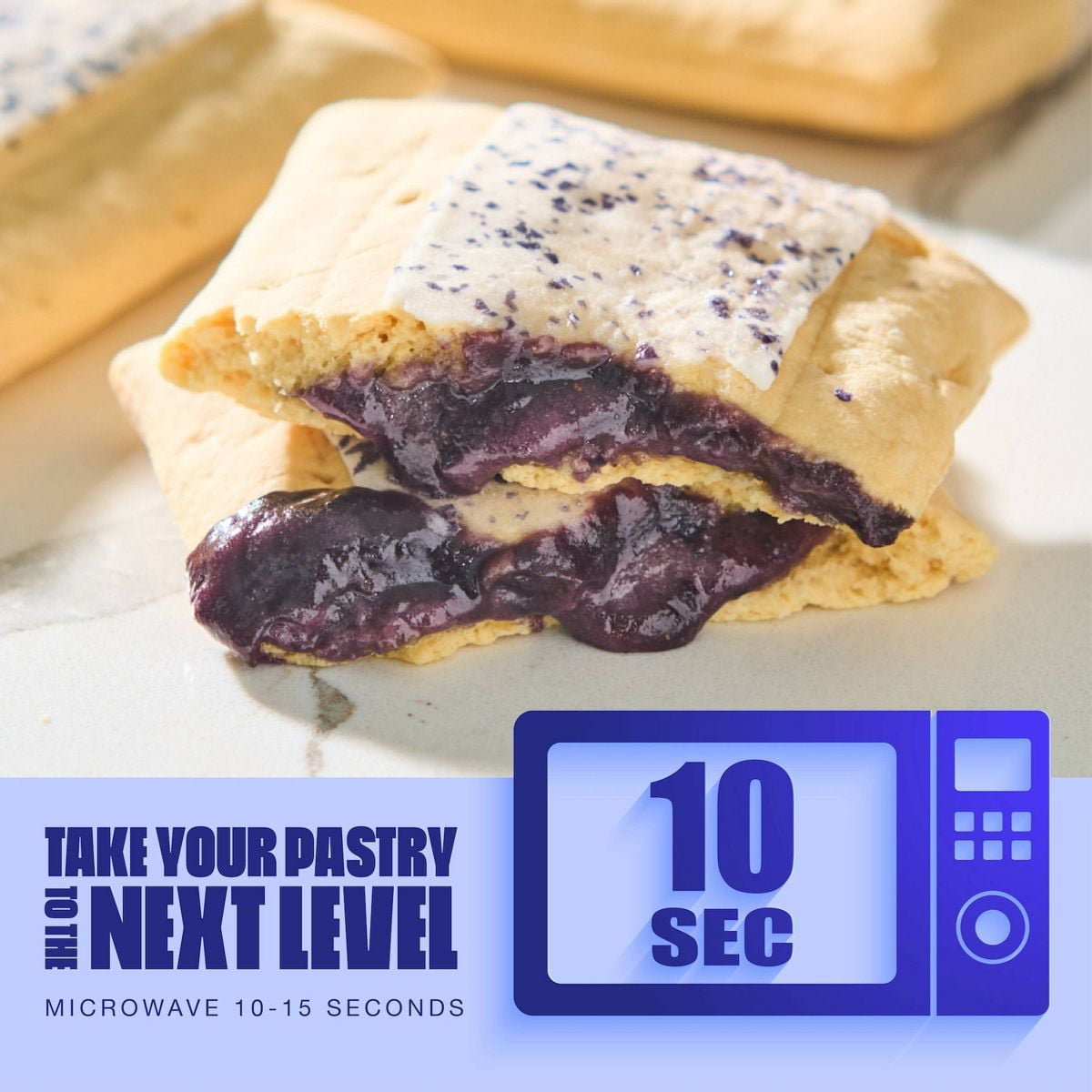 Legendary Foods Gluten Free and Keto Friendly Protein Pastry - Blueberry - 8.6oz/4ct