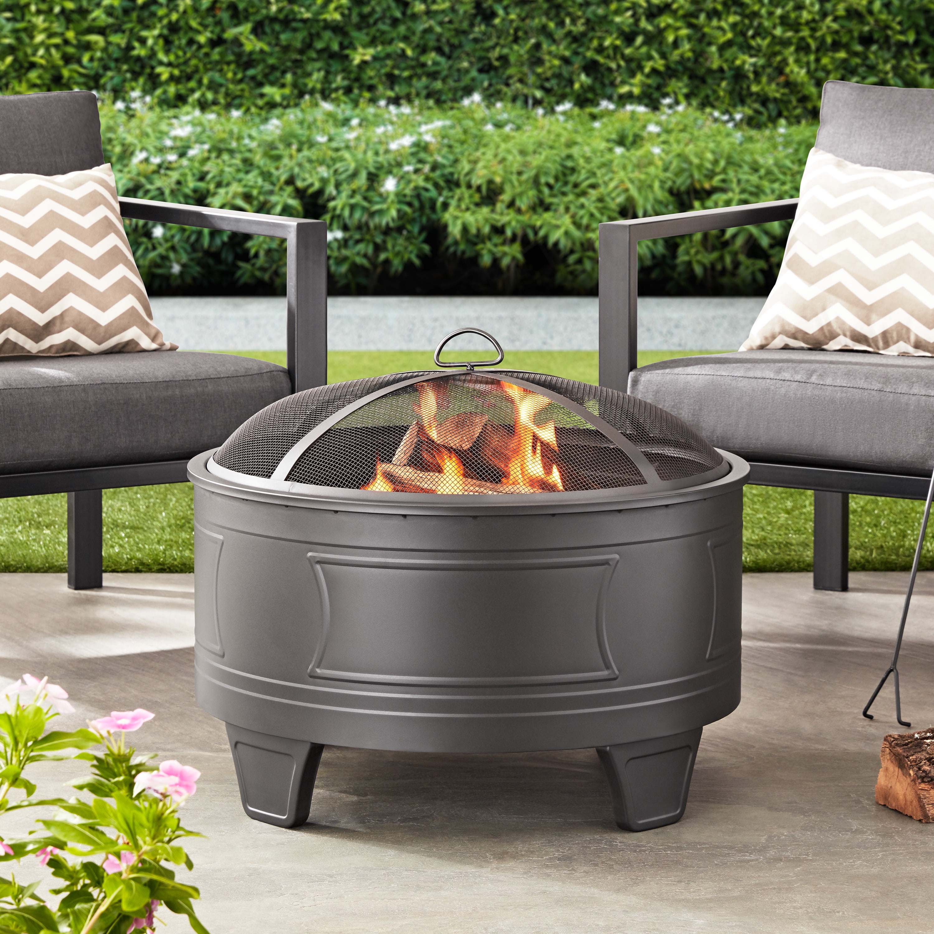 Better Homes and Gardens 26" Damon Deep Bowl Wood Burning Fire Pit