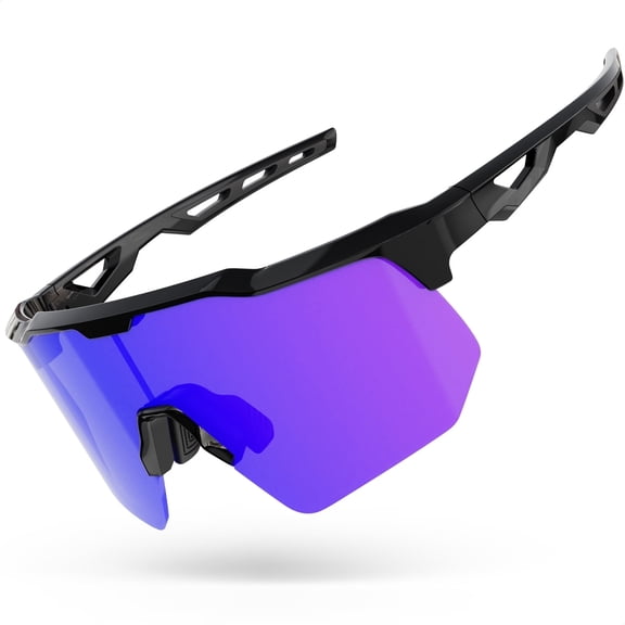 HAAYOT Polarized Sports Sunglasses for Men Women UV Protection Baseball Cycling Running Driving Fishing Glasses