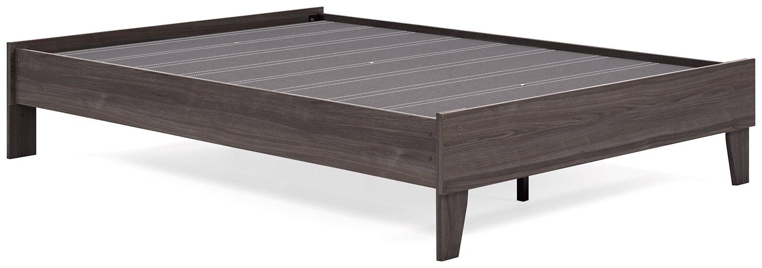 Ashley Brymont Dark Gray Contemporary Full Platform Bed EB1011112