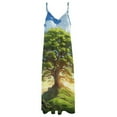 thumbnail image 3 of Tree with Life Sleeveless Dress for Women Clothing Female Women's Summer Skirt, 3 of 6