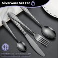 24 Pieces Silverware Set, Mirror Polished Stainless Steel Flatware Set