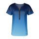 thumbnail image 4 of Gibobby Blusas De Moda Camisa de moda con cremallera para mujer（Azul， M), 4 of 4