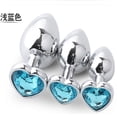thumbnail image 1 of 3 piezas de metal en forma de corazón Plug anal establece diamantes de imitación para juguetes sexuales de corte trasero Ndcxsfigh Cuidado Belleza, 1 of 1