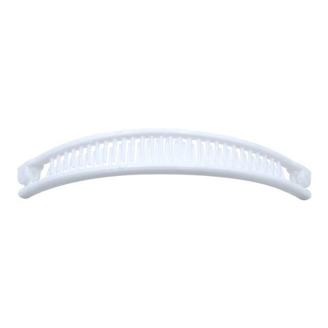 Sonducket Pinza de pelo elegante moda nupcial boda horquilla niñas pasadores estilo curvo herramienta Banana Clips para mujeres señora adultos Accesorio para el cabello Blanco Sonducket AP009812-01B