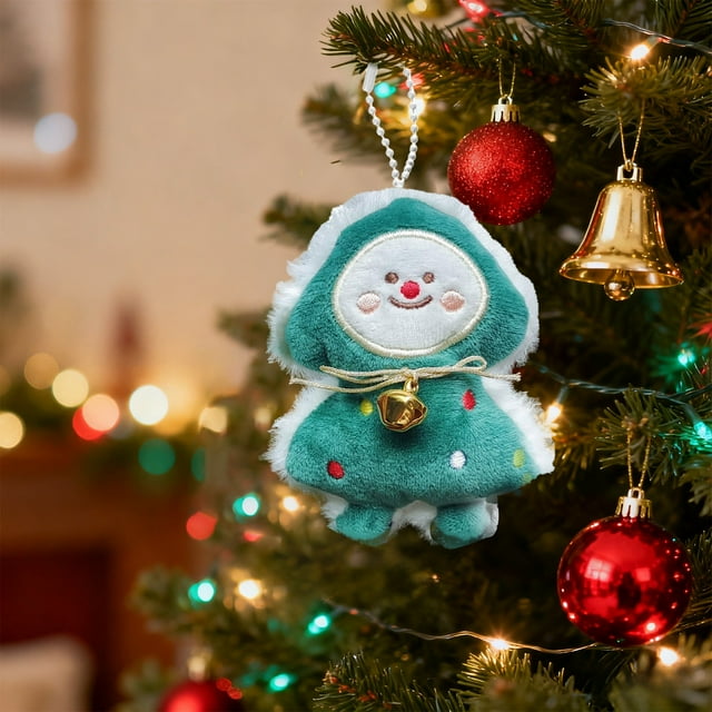 Adornos navideños, adornos navideños, regalos navideños, lindo colgante, serie navideña, colgante de muñeca, versátil bolso navideño, colgante de muñeca, colgante de tela