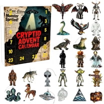 BESTSKY 2025 Cryptid Advent Calendar,Advent Calendar for Adult，Cryptid Advent Calendar for Home Christmas Holidy Decoration