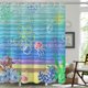 thumbnail image 1 of Cortina de ducha con diseño de playa y océano, diseño de anime, divertida y bonita cortina de ducha de tela impermeable para baño, 180 x 180 cm, 1 of 5