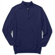 Big Men's Organic Cotton-Cashmere Blend Quarter-Zip Sweater