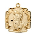 thumbnail image 3 of St. Florian Gold Medal Necklace, 3 of 10