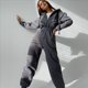 thumbnail image 5 of Conjunto de Mono de para Mujer, Sudadera con Capucha y Cintura Alta Gris M, 5 of 7