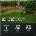 thumbnail image 3 of Greenworks 60V 25" Cordless Brushless Self-Propelled Mower + Two (2) 4.0Ah Batteries & Dual Port Charger, 3 of 15