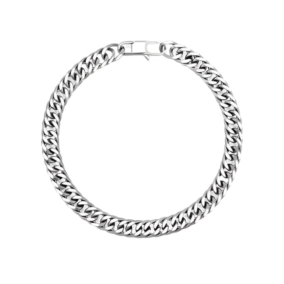 Pulsera Xtellar Esclava De Acero Inoxidable Para Hombre 6mm 19cm Color Plateado