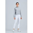 thumbnail image 4 of Women's Athletic Running Yoga Gym Track Zip Up Cropped Jackets UPF 50+ Sun Protection Long Sleeve Workout Shirts, 4 of 12