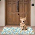 thumbnail image 4 of Blue White Flower Pattern Door Rugs,Washable Non Slip Door Mats Indoor,Decorative Door Mats,Entry Mat Indoor for Entrance,Bedroom,Kitchen,Bathroom,16"x47", 4 of 6