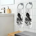 thumbnail image 5 of Ryvnso Octopus Hand Towels for Bathroom Cotton Face Towel Decorative 15.5x29.5 inch, 5 of 7