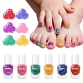 thumbnail image 1 of Set de esmaltes de uñas Aieenjor Non-Toxic Glitter Quick Dry Kids 3+, 1 of 8