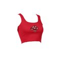 thumbnail image 4 of Women Rhinestone Camisole Y2K Mushroom Pattern Crop Tank, 4 of 6
