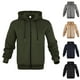 thumbnail image 3 of WILLBEST Sudaderas para Hombre, Otoño e Invierno, Suéter Holgado con Cremallera y Capucha, Informal, Tipo Cárdigan XXGrande, 3 of 3