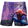 thumbnail image 1 of Kids Boys Shorts Fashion Superhero Spiderman Printed Pants Boy Casual Shorts Children Cartoons Beach Shorts For Girls Boys Pants10T Gong Bohan LED, 1 of 2