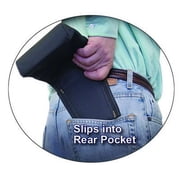 Rack-A-Tiers 43095 Ballistic Nylon Butt Pouch Grande Pocket Tool Holder Black