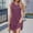 Purple, variant on Solid Color Round Neck Sleeveless Dress Midi Dress Plain Summer Dresses Women Vintage Dress Business Dress with Pockets Ruffle Dress Summer Tunic Dress Ladies Summer Dresses Women's Summer Dresses