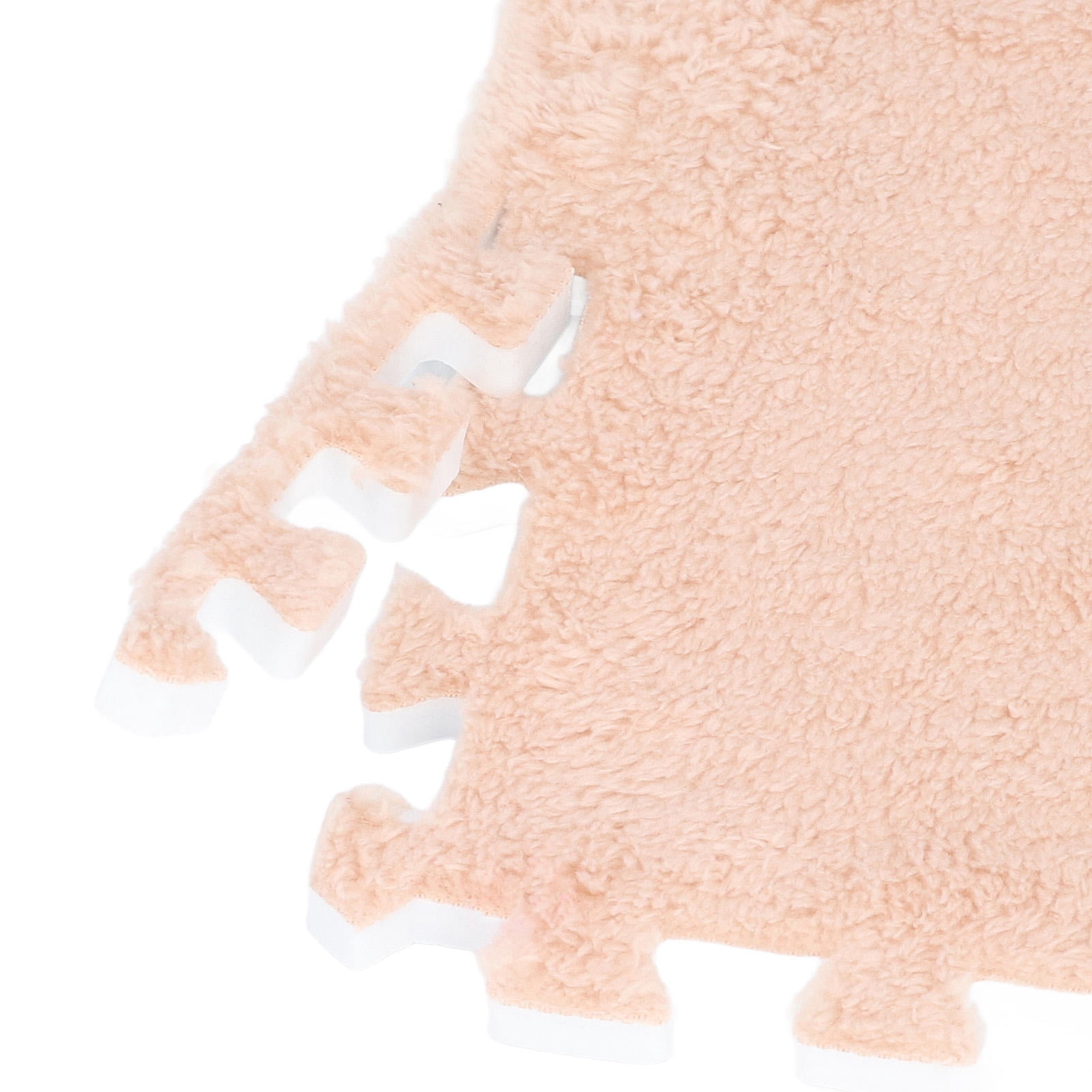 LAZIOEGR 10‑Piece Plush Interlocking Foam Floor Mat, Anti‑Slip, Cut‑Ready, Camel‑Color, Ideal for Bedrooms, Nurseries & Play Areas