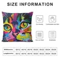 thumbnail image 5 of BANET   Throw Pillow Case Covers Personalized Photo/Text Decorative Pillowcase Square Cushion Covers for Bed Sofa Couch Chair, Christmas Birthday Gifts for Family Friends 20x20in, 5 of 5