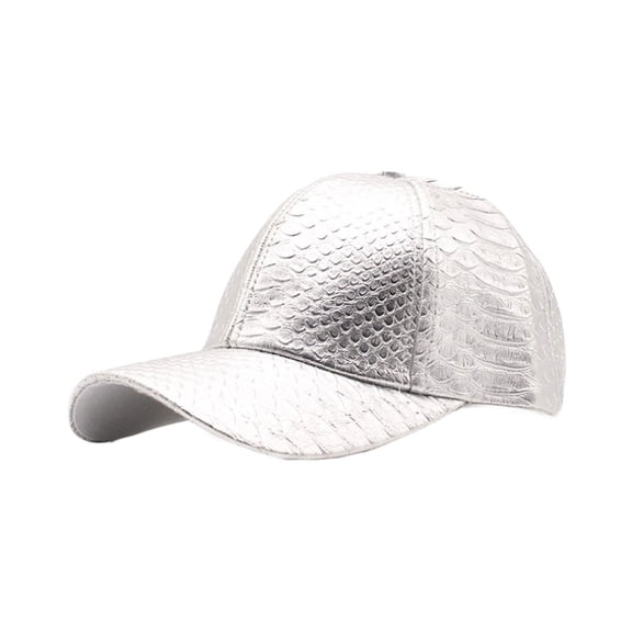 WITHMOONS Crocodile Baseball Cap Outdoor Running Hip Hop Adjustable Dad Hat YZ10192 (Silver)