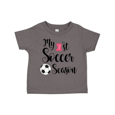 

Inktastic My 1st Soccer Season Gift Toddler Toddler Girl T-Shirt