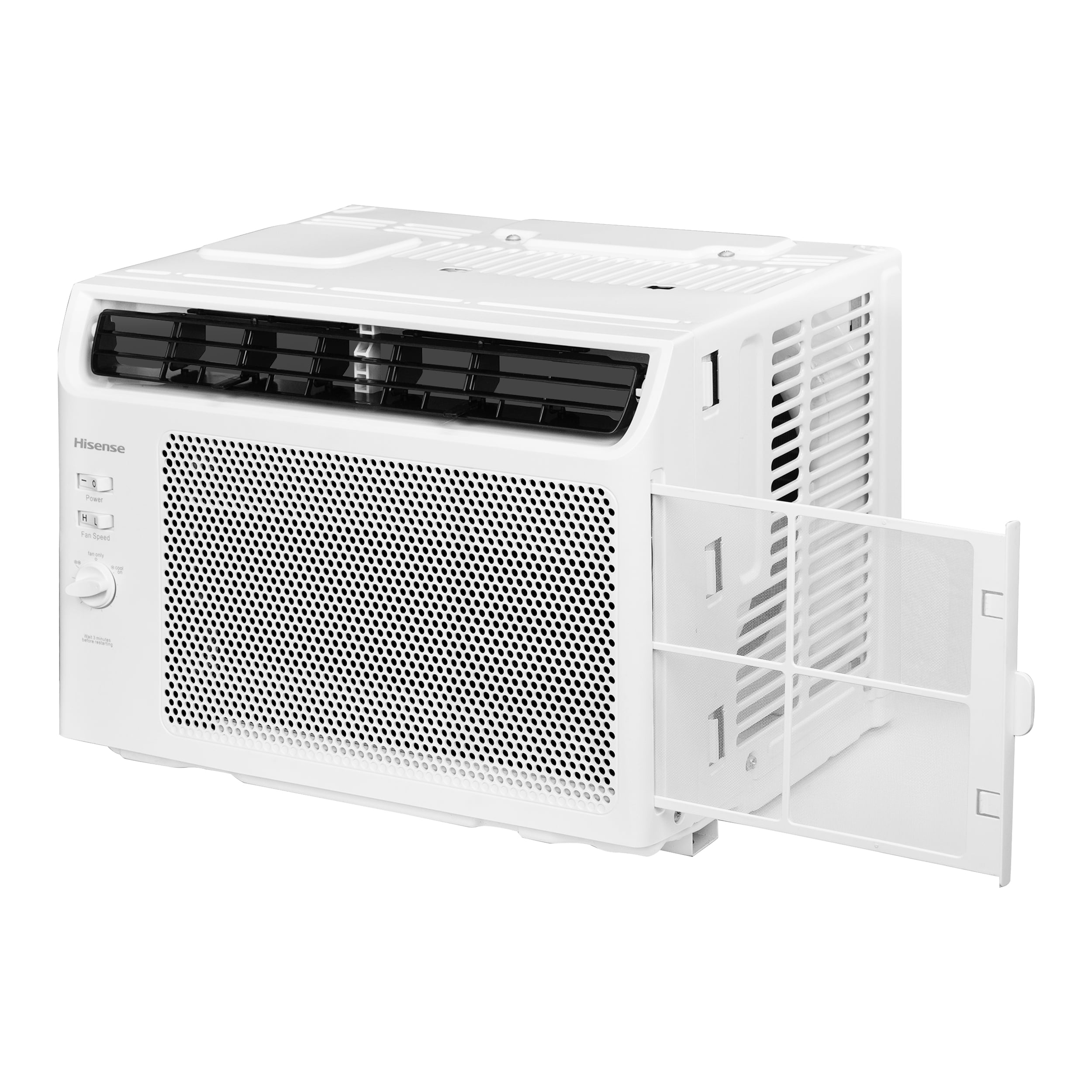 Hisense 5,000 Btu 115 V 150 Sq ft Window- Mount Air Conditioners, White
