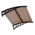thumbnail image 4 of 39.8'' x 35.4''Household Application Window Door Awning Canopy with Black Holder, Brown Board and Modern Polycarbonate Cover for Outdoor, Front Door and Patio, 4 of 8