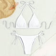 thumbnail image 4 of Women's Brazilian Bikini Set String Triangle Top And Bottom Tie Side Bathing Suit Two Piece For Beach And Pool, 4 of 5