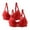 Red, variant on Taqqpue 2-Pack Plus Size Bras for Women Push Up Bra Comfort Padded No Underwire Bralette Floral Lace Full Coverage Sport Everyday Bra S-5XL