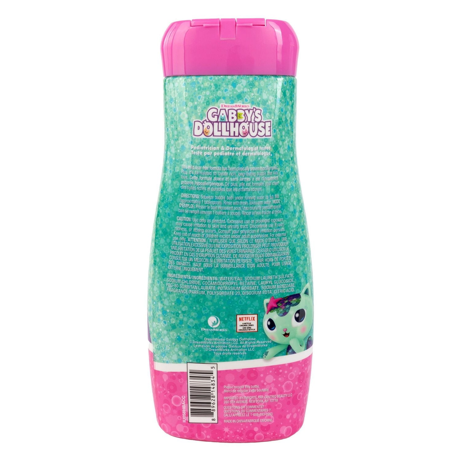Gabby's Dollhouse Bubble Bath, Tear-Free and Gentle for Little Ones!
