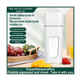 thumbnail image 3 of Licuadora portátil de 350 ml, minilicuadora eléctrica, exprimidor de frutas y verduras, para cocina, fitness y viajes, color blanco, 3 of 8