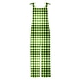 thumbnail image 4 of CheerKidz Womens Floral Print Bib Jumpsuit Sleeveless Casual Overalls Adjustable Straps Summer Picnic Street Style(Green,2XL), 4 of 5