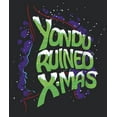 thumbnail image 2 of Women's Guardians of the Galaxy Holiday Special Yondu Ruined X-Mas Racerback Tank Top Black Heather 2X Large, 2 of 4